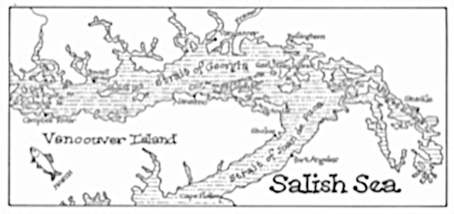 Map of the Salish Sea